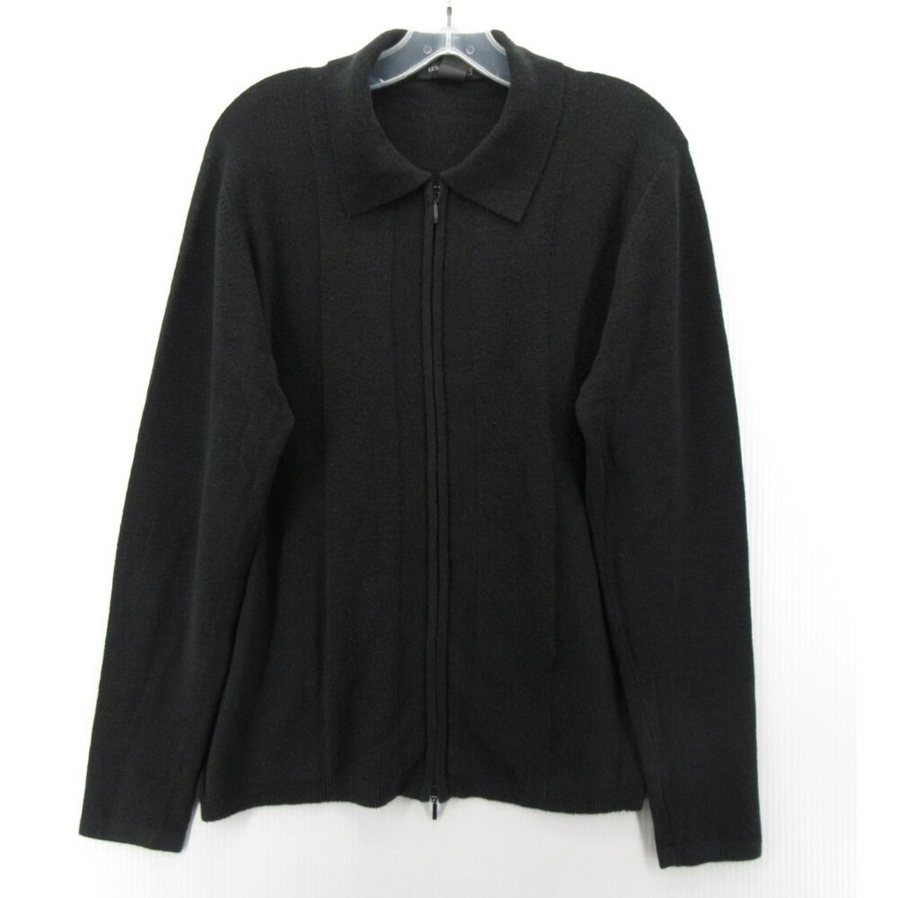 Kenneth Cole Sweater Small Cardigan Y2K Italian Mob Sopranos Minimal